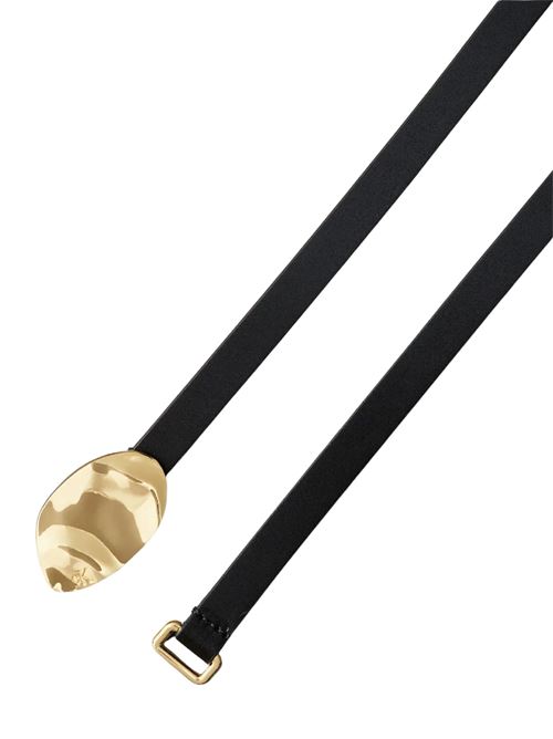 Cintura sottile in pelle nera Calvin Klein | LV04K7020GUB1